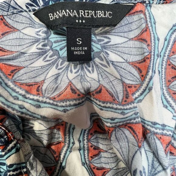 Women’s Banana Republic Jumper Playsuit-Romper Geometrical Summer sz Small - Picture 9 of 12